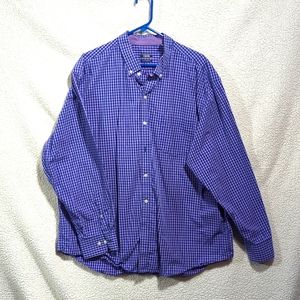 Izod purple mens XXL button down dress shirt